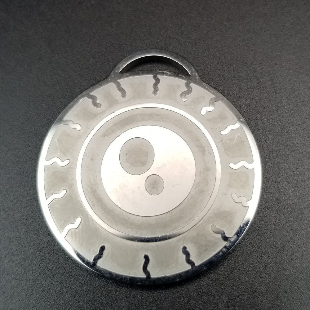 They're always watching weird core silver amulet necklace pendant. P115 - Picture 2 of 2